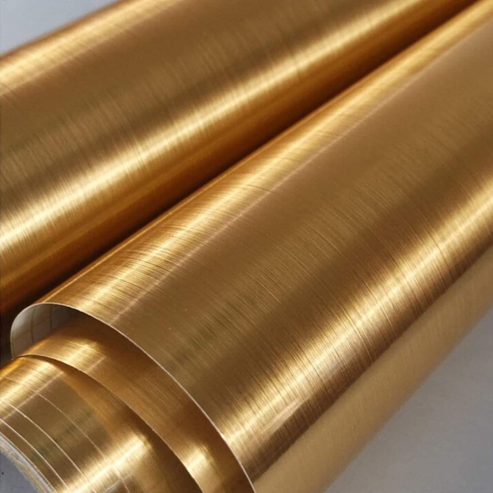 Glitter Vinyl Roll - Altın duvar kağıdı kendinden yapışkanlı temizlenebilir