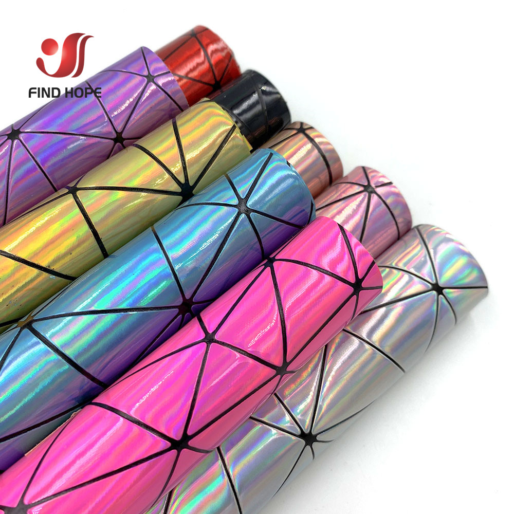 Glitter Vinyl Roll - 19in x 47in Lazer Geometrik Soyut