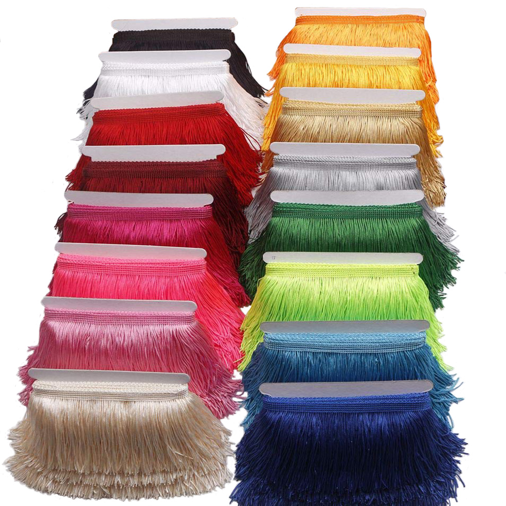 Fringe Ribbon Sewing - 10 metre 15 cm Uzun Püskül