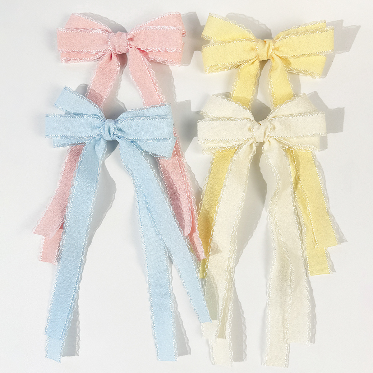 Lace Ribbon Trim - Toplu 20 adet Uzun Püsküllü Saç