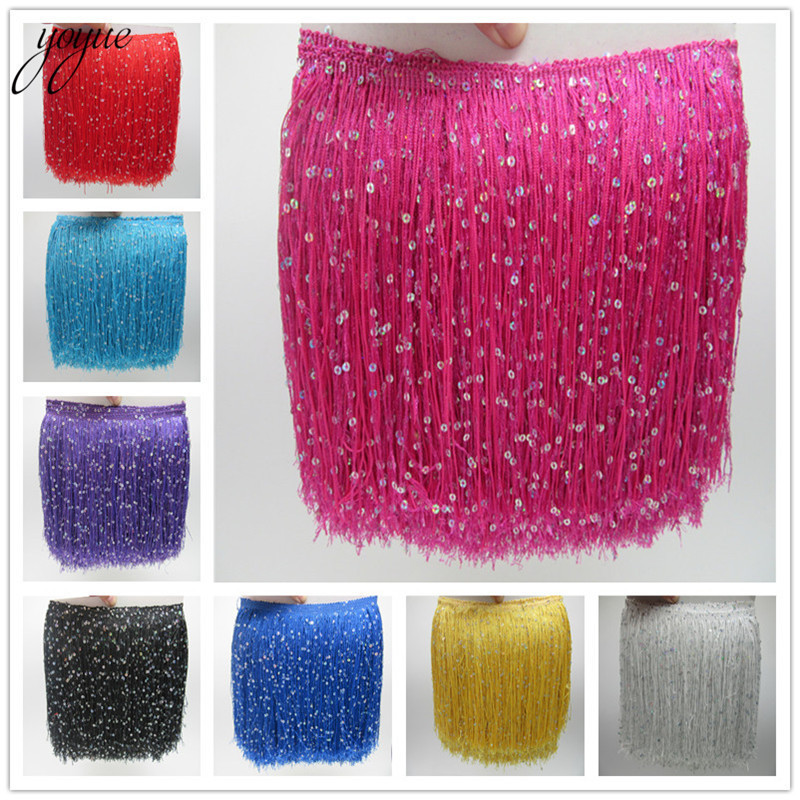 Fringe Ribbon Sewing - YOYUE 1Yard 20 CM Uzun Polyester