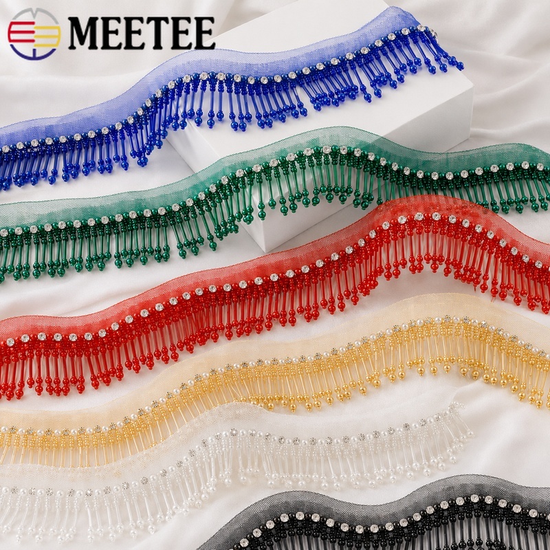 Fringe Ribbon Sewing - 1Yard 5 cm Boncuklu Dantel Trim