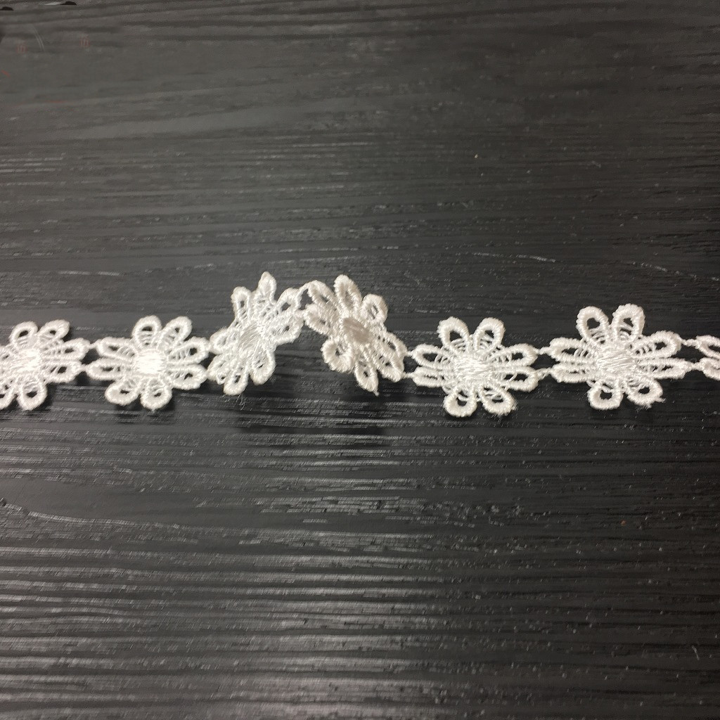 Lace Ribbon Trim - Sevimli Hollow Çiçekler Konfeksiyon Dantel kumaş