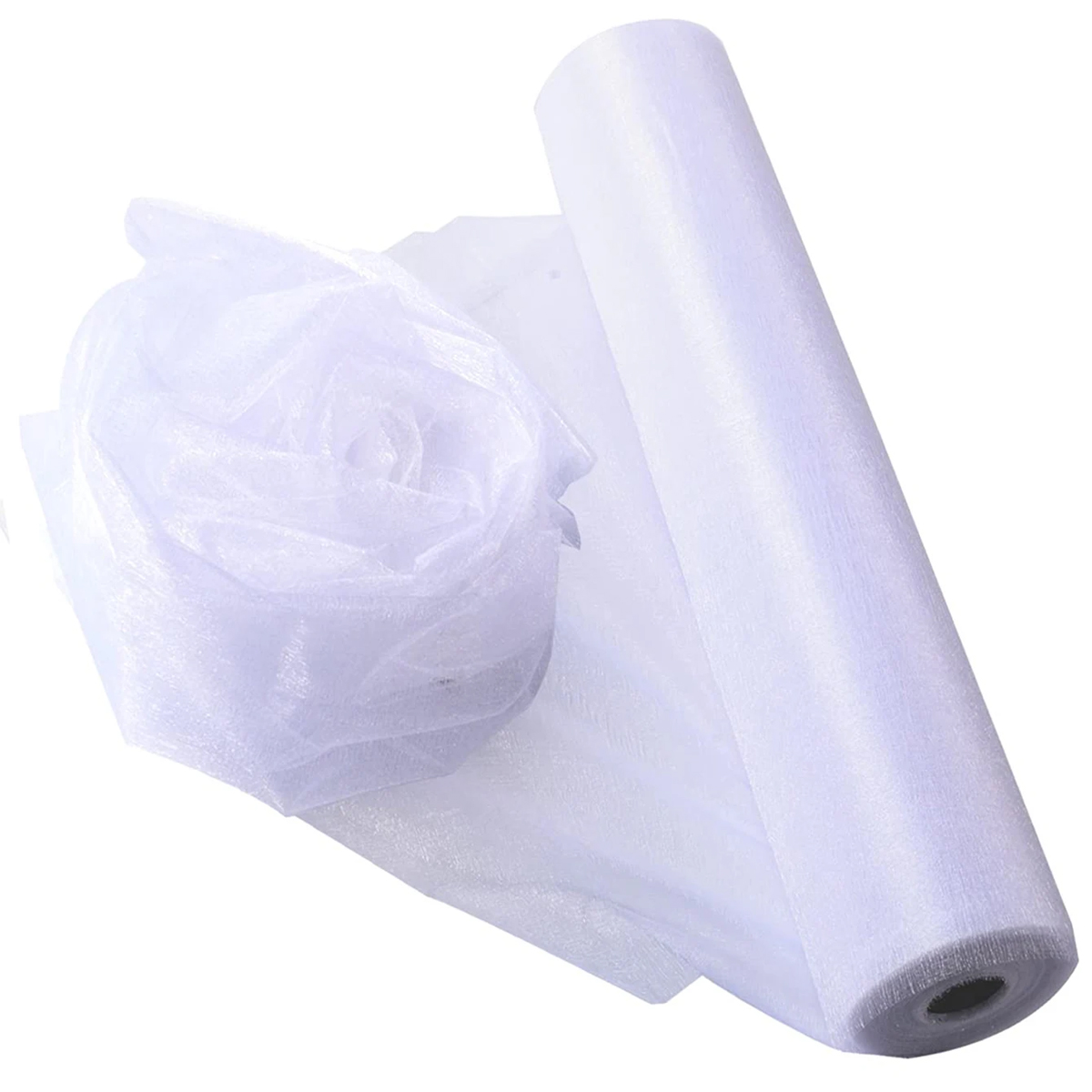 Organza Ribbon Spool - Kristal Organze Kumaş Tül - Düğün