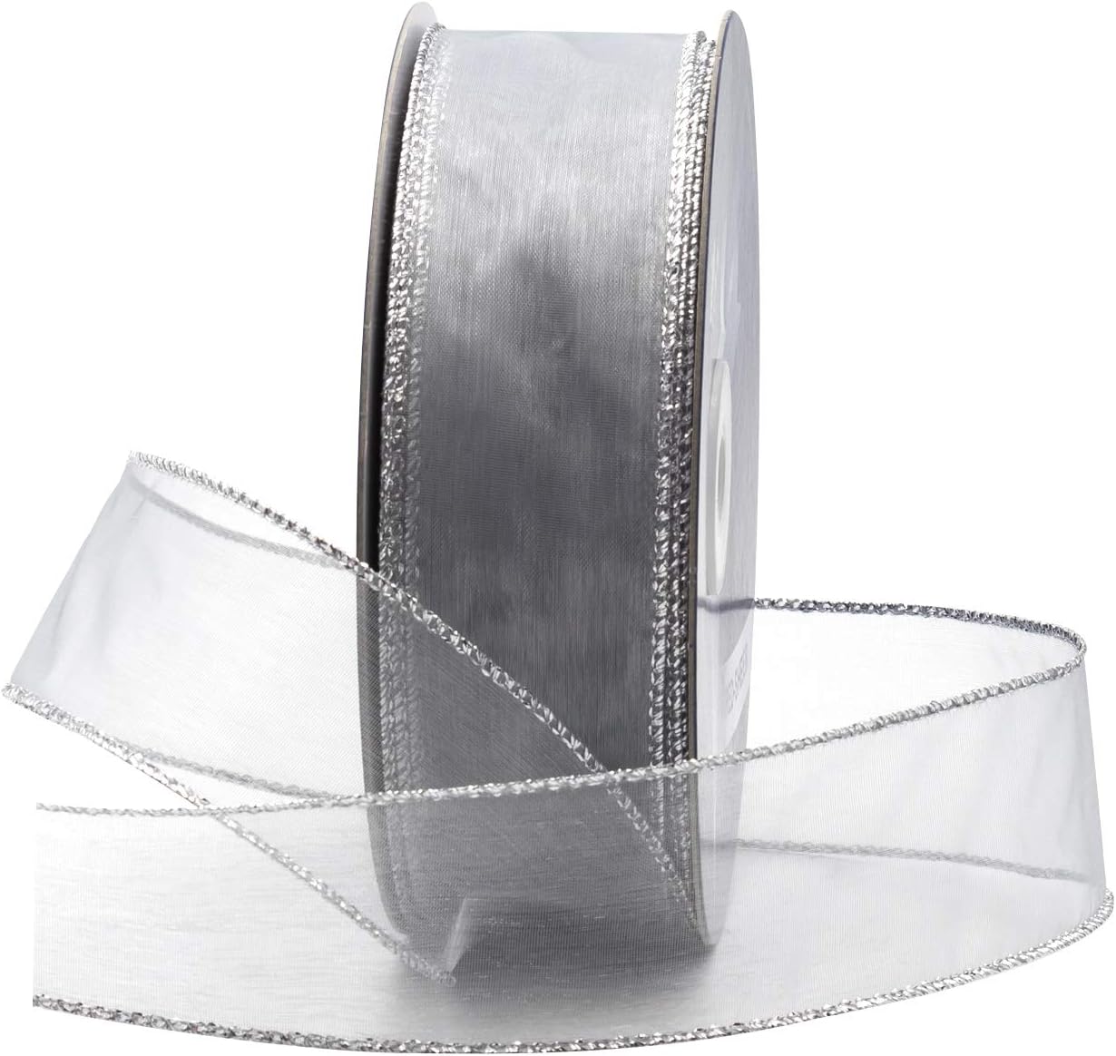 Organza Ribbon Spool - Organze Telli Şeffaf Kurdele, Çiçek ve