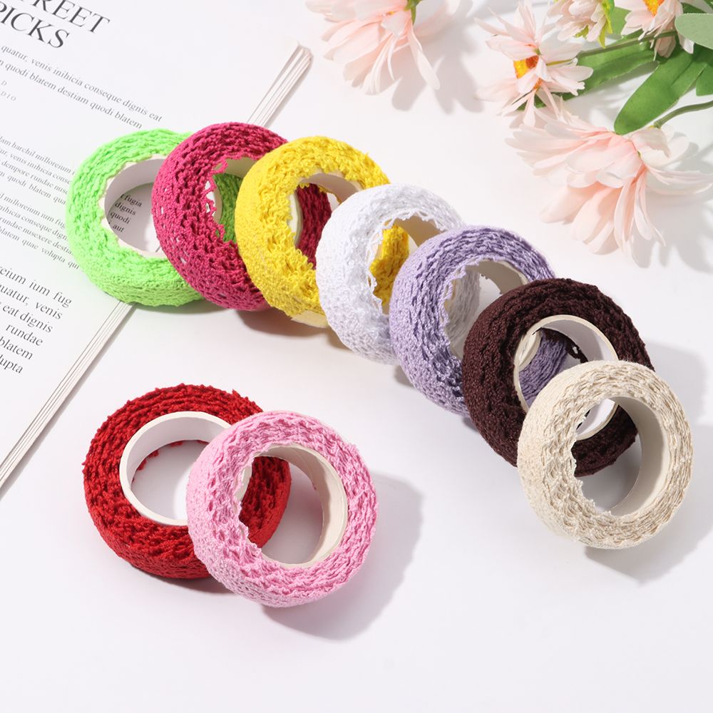 Lace Ribbon Trim - 2 yarda/rulo düğün dekor DIY zanaat