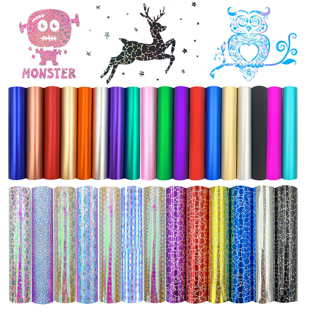 Glitter Vinyl Roll - Holografik Glitter Yapışkanlı Zanaat Vinil Film