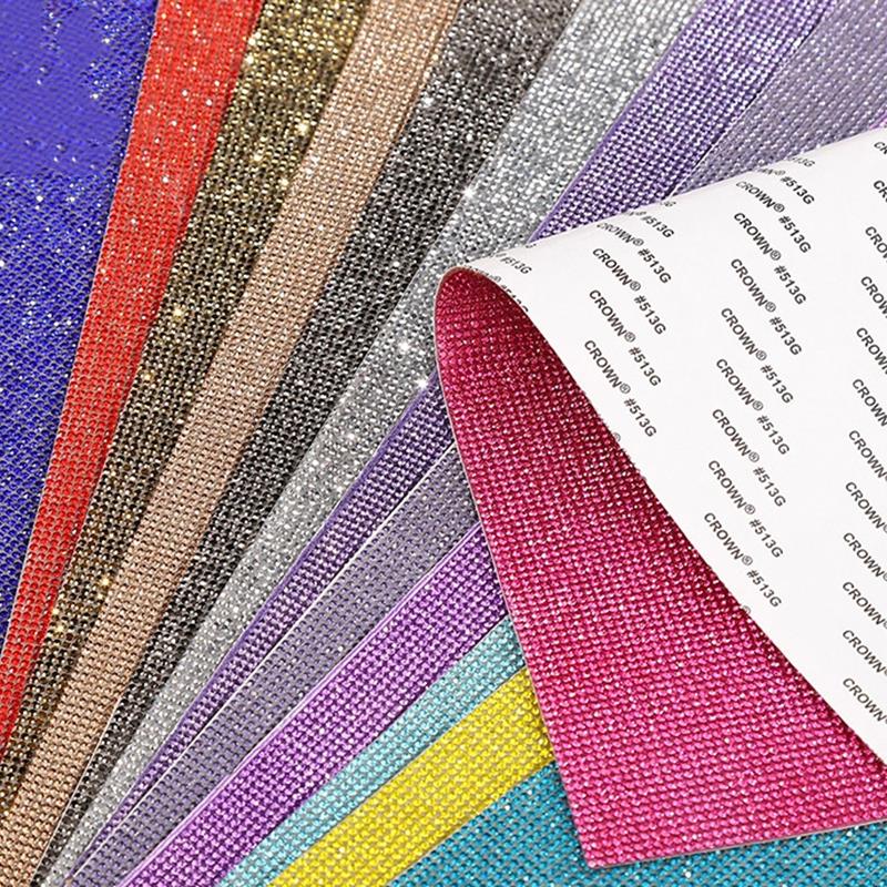 Hotfix Rhinestone Sheet - 12x20 cm Kendinden Yapışkanlı Taklidi Etiket