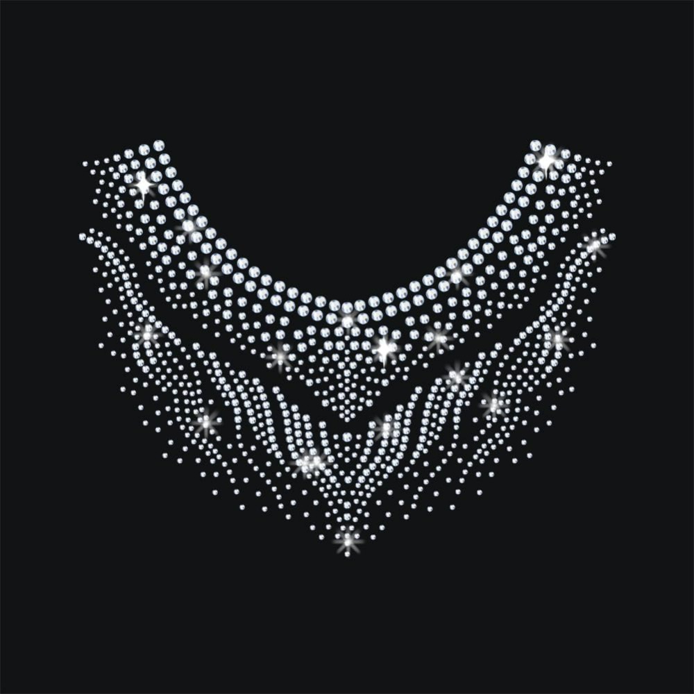 Hotfix Rhinestone Sheet - Spor Giysisi Desenli Ütüyle Yapışan Rhinestone