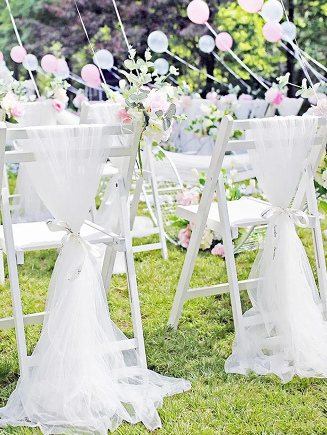 Organza Ribbon Spool - Kristal Organze Kumaş Tül Düğün Partisi