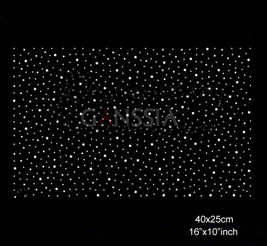 Hotfix Rhinestone Sheet - 4 adet/grup (40x25cm) şık yıldız düzeltme