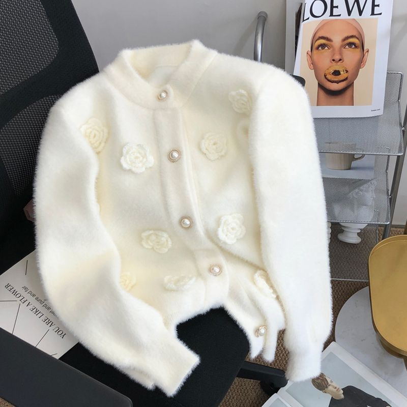 Applique Patch Flower - Yeni süper ölümsüz beyaz kazak çiçek