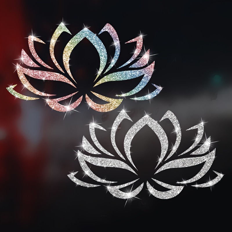 Glitter Vinyl Roll - 1 adet taklit elmas Glitter Lotus