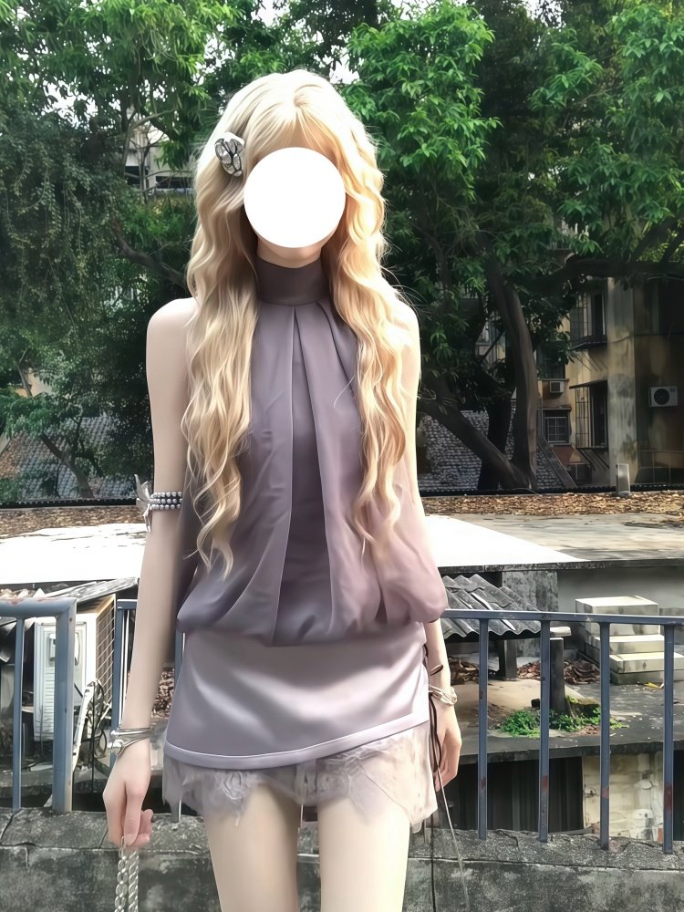 Tatlı Lolita 2 Parça Set Kadın - Lace Ribbon Trim incelemesi ve fiyatı