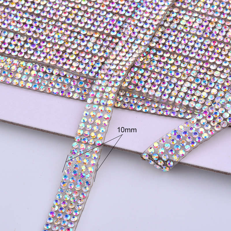 JUNAO 5Yard kristal AB Rhinest - Hotfix Rhinestone Sheet incelemesi ve fiyatı