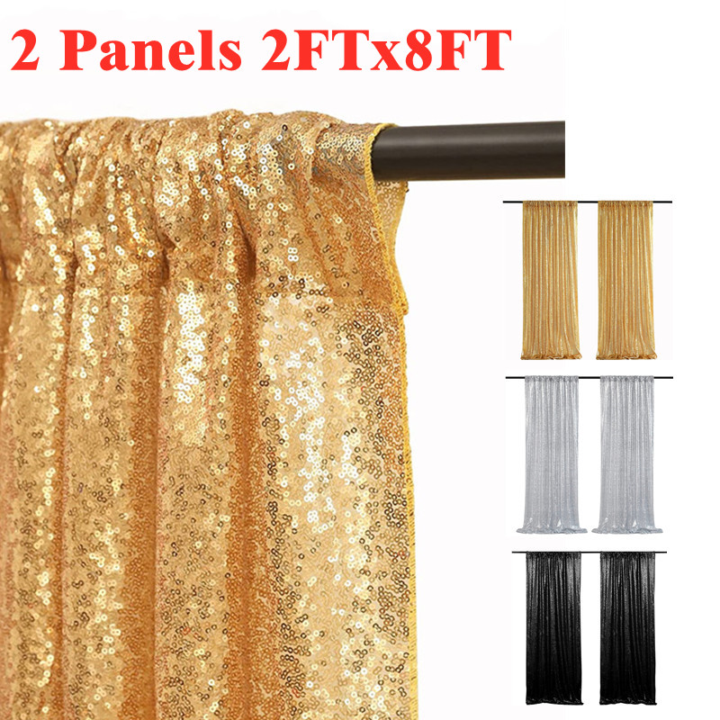 Altın/Gümüş Payet Zemin Perdel - Sequin Fabric Panel incelemesi ve fiyatı