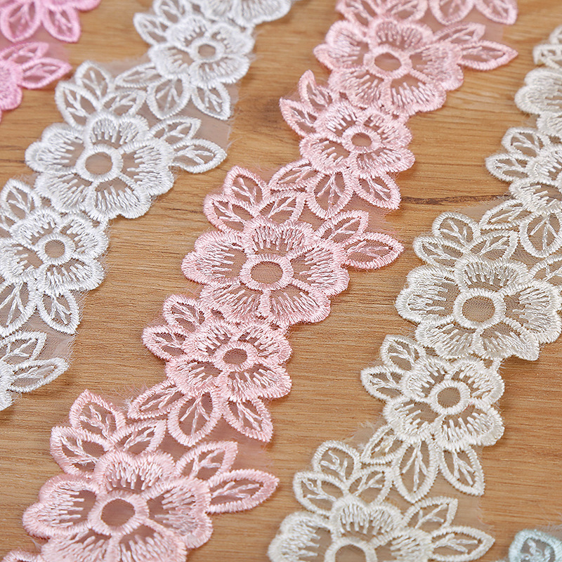5CM genişlik işlemeli organze  - Lace Ribbon Trim incelemesi ve fiyatı