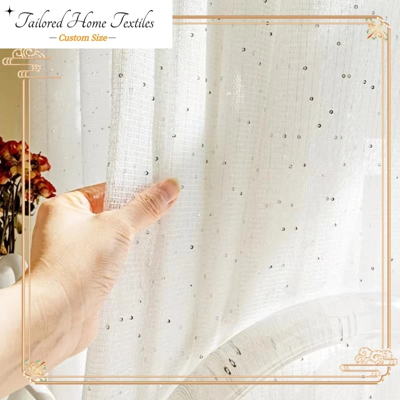 Fransız Sırf Perdeleri Oturma  - Sequin Fabric Panel incelemesi ve fiyatı