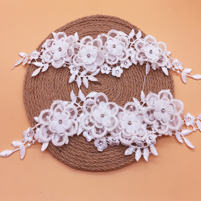 2 çift/grup Örgü Moda Kostüm Ç - Applique Patch Flower incelemesi ve fiyatı