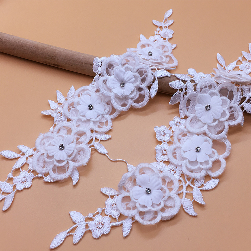 2 çift/grup Örgü Moda Kostüm Ç - Applique Patch Flower incelemesi ve fiyatı