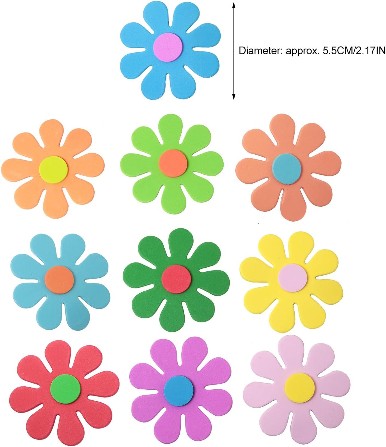 3D çiçek köpük çıkartmaları Ba - Craft Embellishments incelemesi ve fiyatı