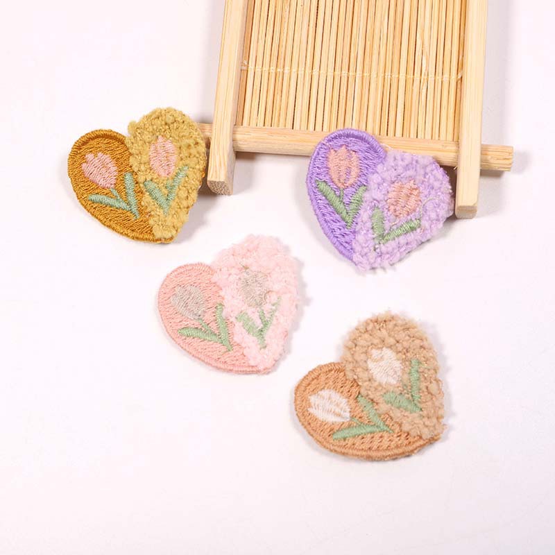 10 adet yün peluş aşk çiçek ap - Applique Patch Flower incelemesi ve fiyatı