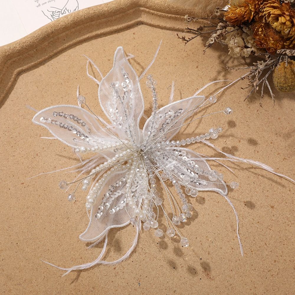 1 adet tüy inci 3D organze çiç - Applique Patch Flower incelemesi ve fiyatı
