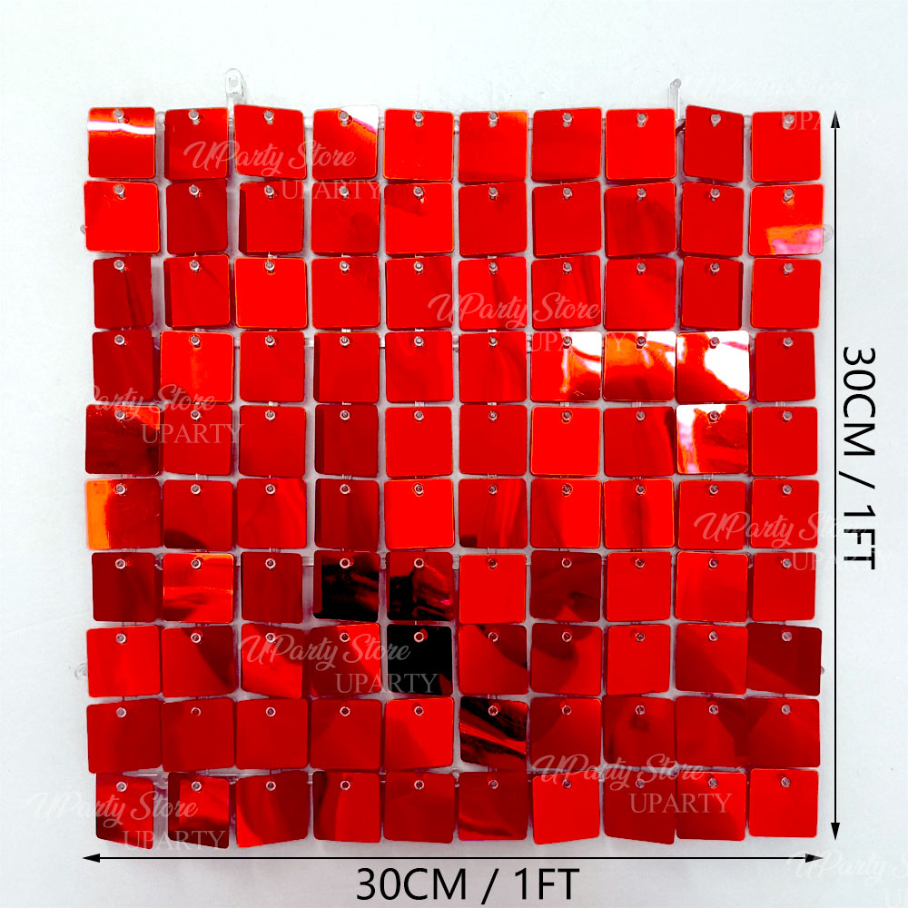Kırmızı Işıltılı Duvar Arka Pl - Sequin Fabric Panel incelemesi ve fiyatı