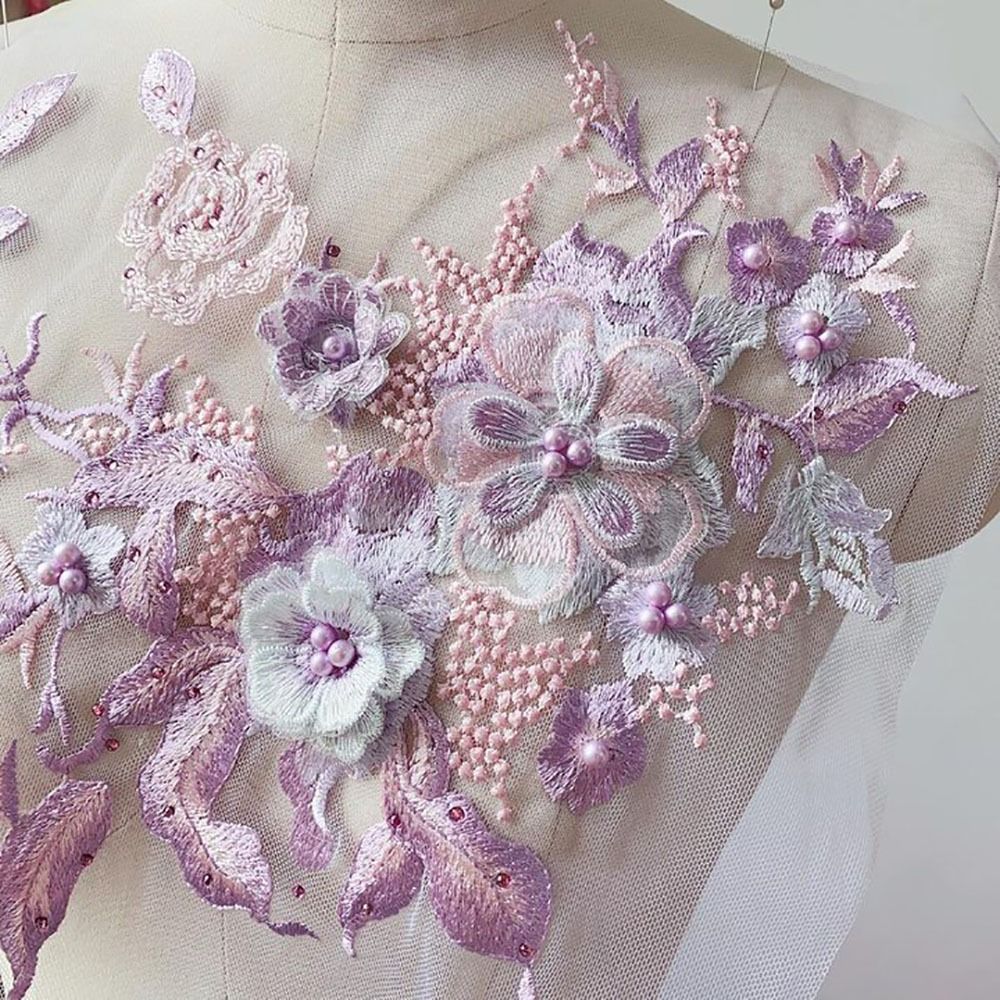 3D Çiçekler Boncuklu Dantel Ku - Applique Patch Flower incelemesi ve fiyatı
