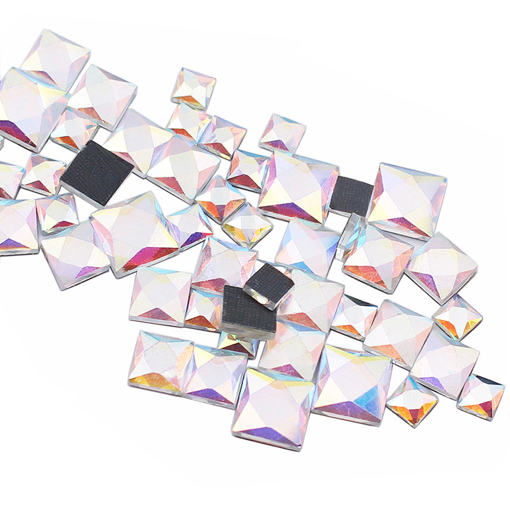 5mm 8mm 10mm Kare Şekilli Düz  - Hotfix Rhinestone Sheet incelemesi ve fiyatı