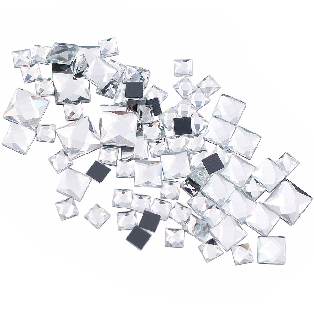 5mm 8mm 10mm Kare Şekilli Düz  - Hotfix Rhinestone Sheet incelemesi ve fiyatı