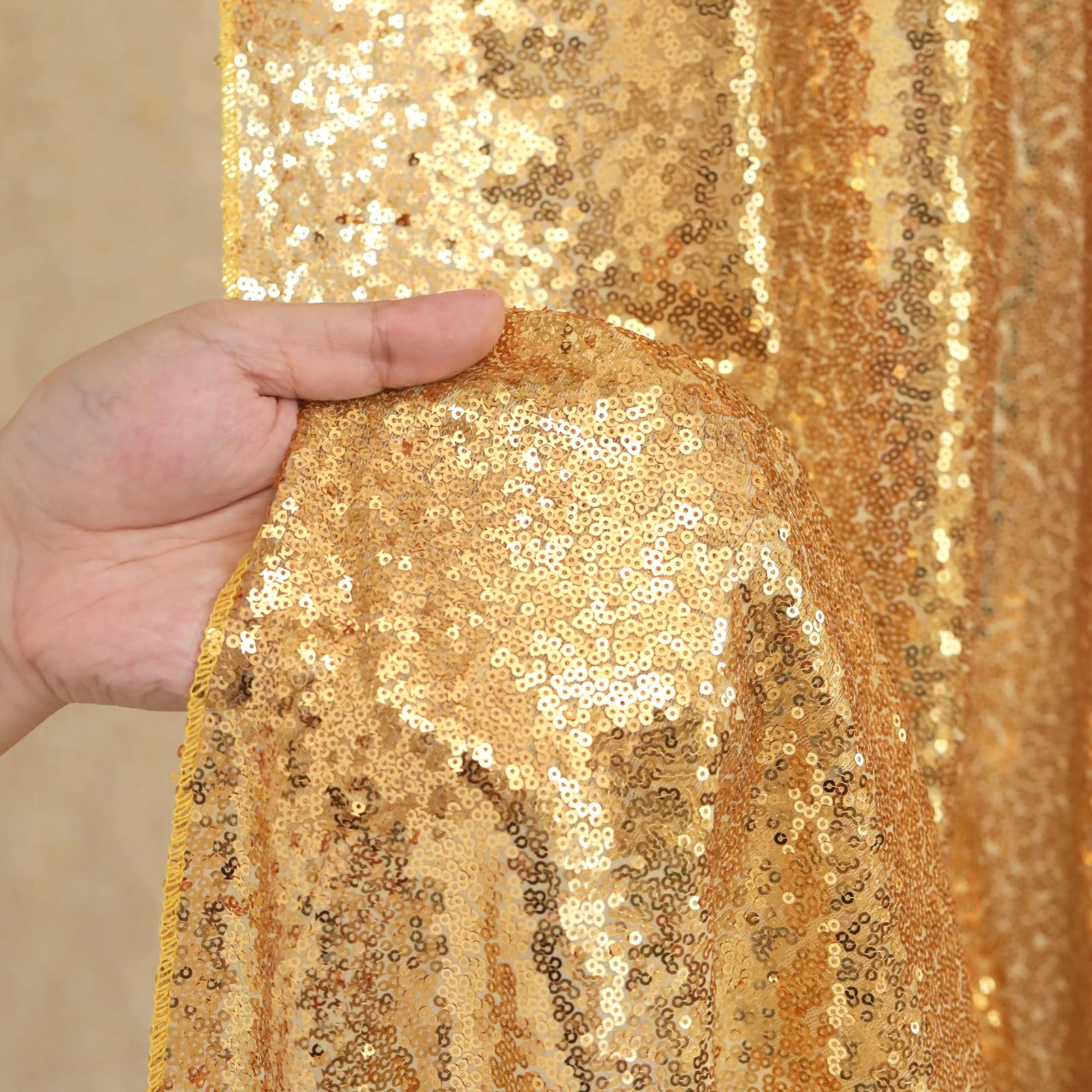 2 adet altın pullu parti zemin - Sequin Fabric Panel incelemesi ve fiyatı
