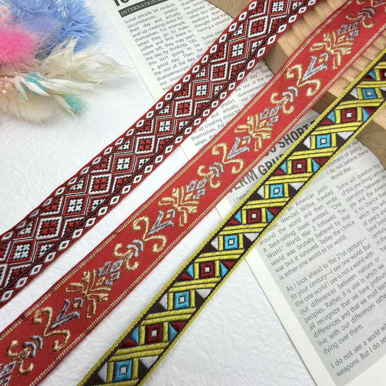 1 yard Elmas Jakarlı Dantel Sü - Lace Ribbon Trim incelemesi ve fiyatı