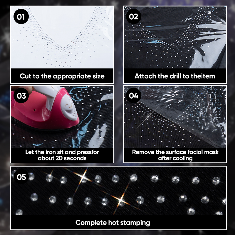 QIAO 1/2/4/6 Adet V Yaka Simli - Hotfix Rhinestone Sheet incelemesi ve fiyatı