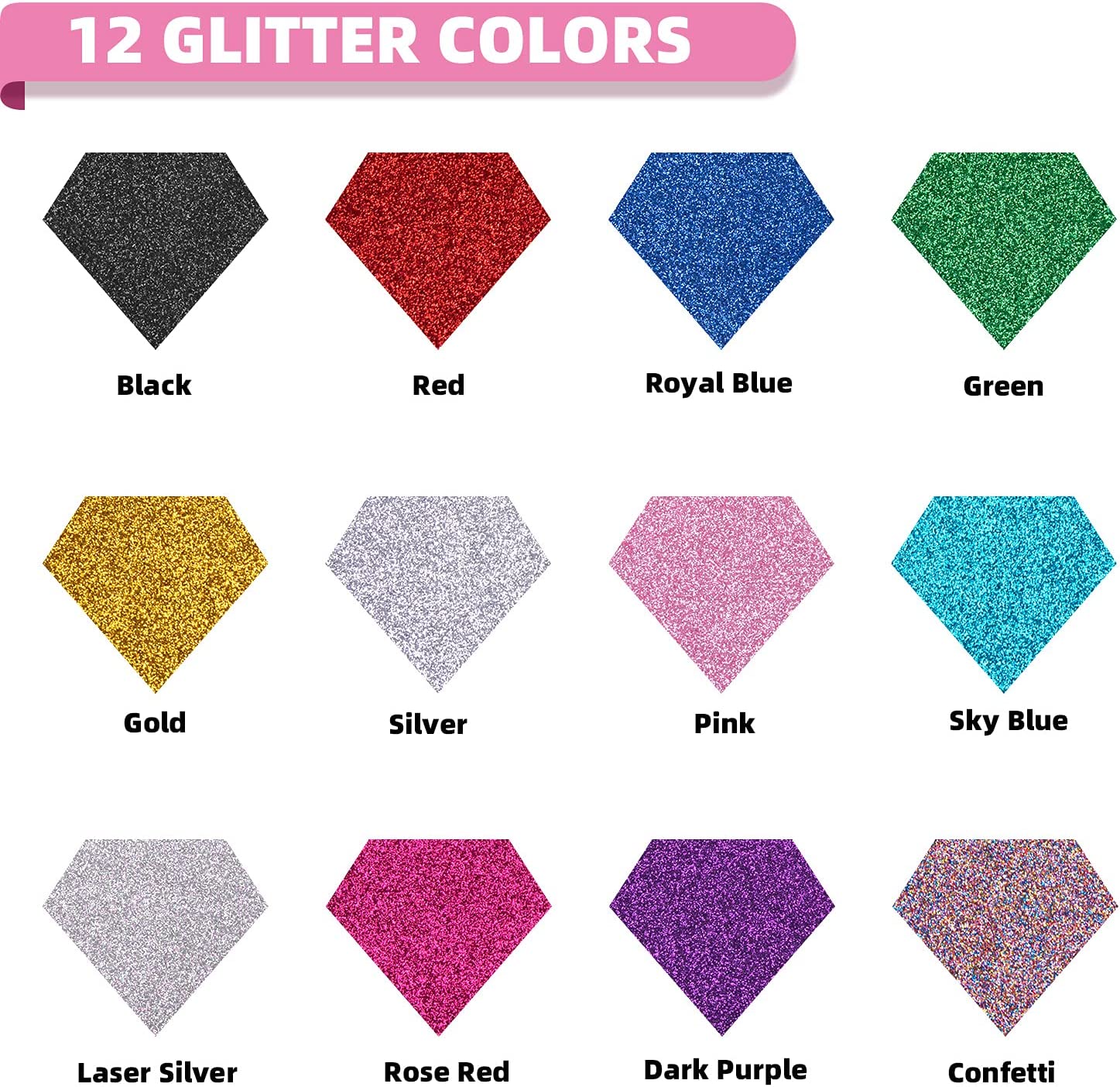 HTVRONT 12'li Paket Simli HTV  - Glitter Vinyl Roll incelemesi ve fiyatı
