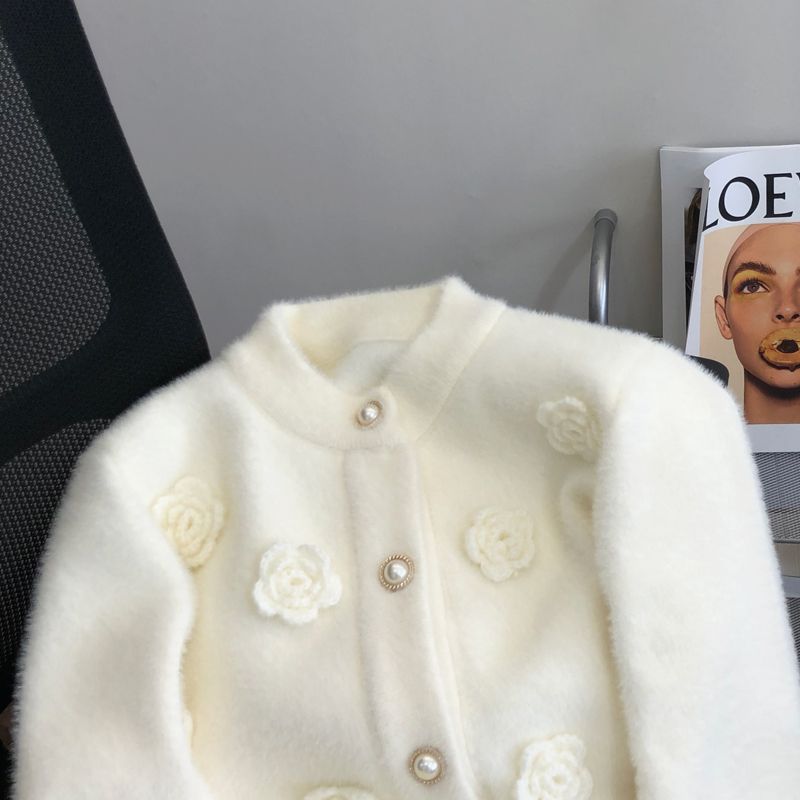Yeni süper ölümsüz beyaz kazak - Applique Patch Flower incelemesi ve fiyatı
