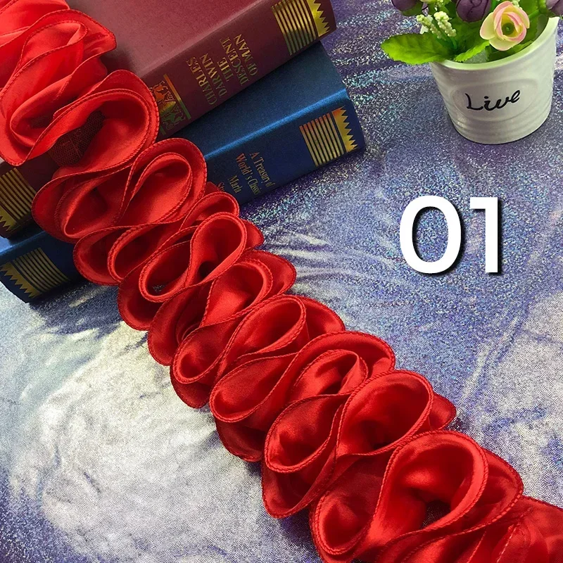 5 metre Pilili Ruffled Trim Pa - Fringe Ribbon Sewing incelemesi ve fiyatı